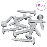 Vidaxl zelftappende nagel 12 pcs verzinkt 4 x 25 mm staal