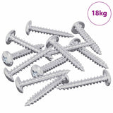 Vidaxl houten schroeven 9231 pcs zilver staal