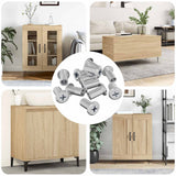 Vidaxl slotmoer 3673 pcs zilver staal