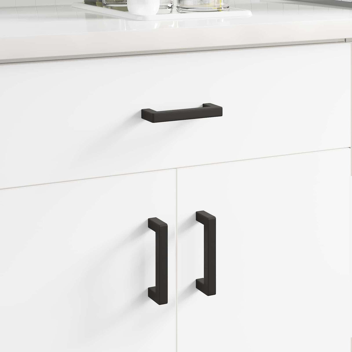 Vidaxl meubelhandgreep 429 pcs zwart 110 x 12 x 36 mm ijzer