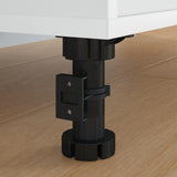 Vidaxl meubelpoten verstelbaar 2 st zwart 46 x 46 x 128 mm pp