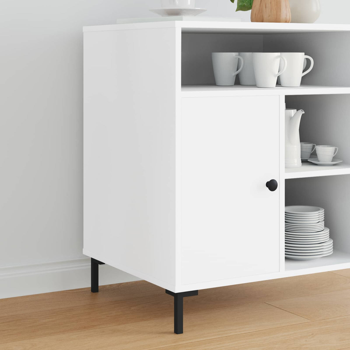 Vidaxl staande poten 12 st zwart 57 x 57 x 100 mm ijzer