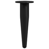 Vidaxl meubelpoten 2 pcs zwart ø 40 x 98 mm ijzer