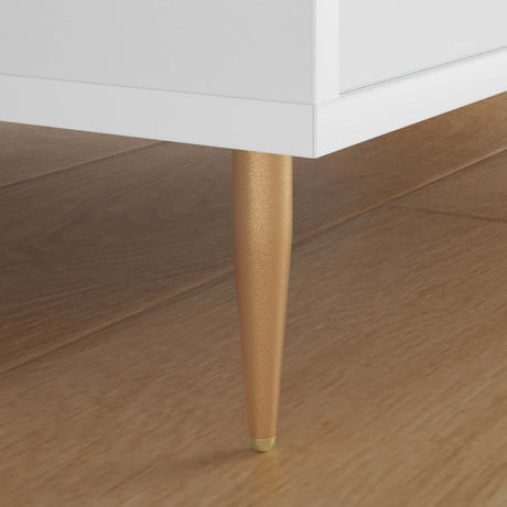 Vidaxl staande poten 2 st goud 98 x 40 mm ijzer