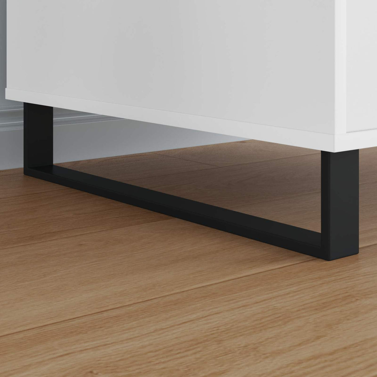 Vidaxl meubelpoten 2 pcs zwart 546 x 40,5 x 100 mm ijzer