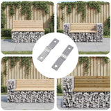 Vidaxl strijkplaat 2 pcs zilver 50 x 10 x 1,2 mm ijzer