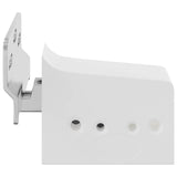 Vidaxl kast hangbeugel 2 pcs wit 70 x 48 x 19 mm ijzer en plastic