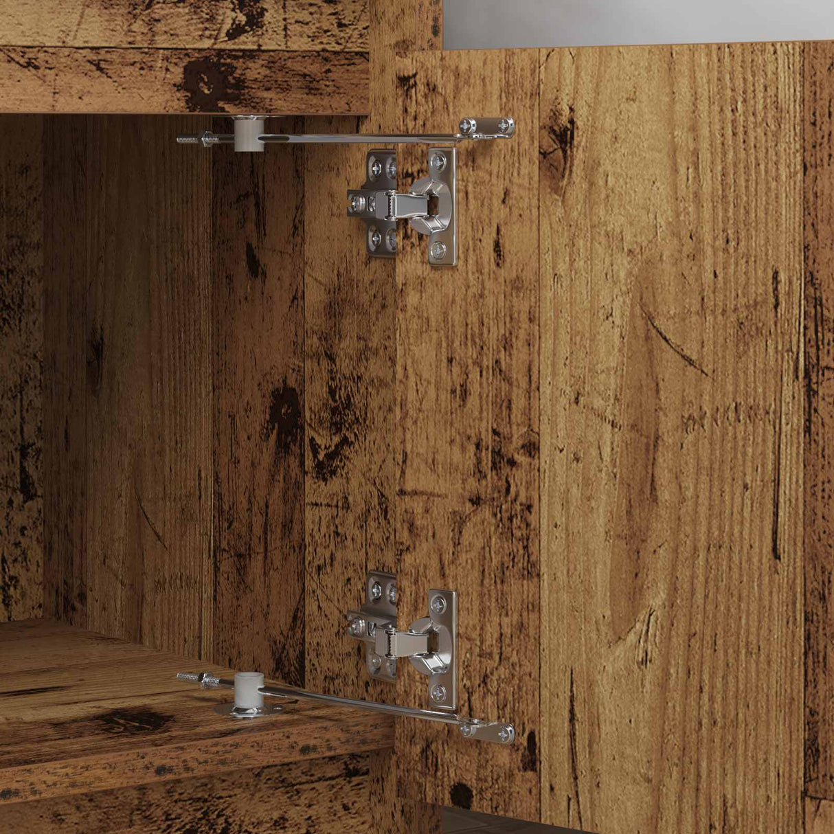 Vidaxl deksel ondersteunend scharnier 2 pcs zilver 194 x 36 x 18 mm