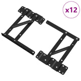 Vidaxl bed liftmechanisme 12 pcs zwart 340 x 95 x 40 mm ijzer