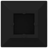 Vidaxl einddoppen 12 pcs zwart 15 x 15 x 15 mm pp