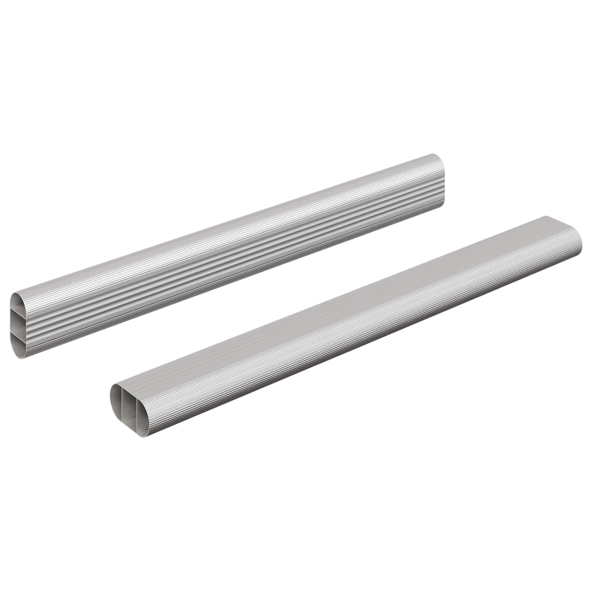 Vidaxl kaststaaf 2 pcs zilver 764 x 15 x 29 mm aluminium legering