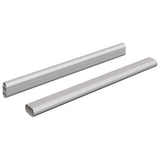 Vidaxl kaststaaf 2 pcs zilver 764 x 15 x 29 mm aluminium legering