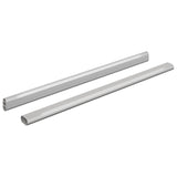 Vidaxl kaststaaf 2 pcs zilver 764 x 15 x 29 mm aluminium legering