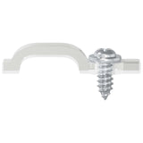 Vidaxl led strip clips 23,8 mm 12 st transparant kunststof en ijzer