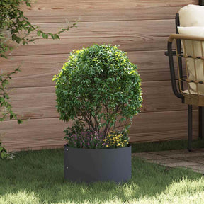 Vidaxl plantenring 5 st antraciet 30 x 30 x 20 cm koudgewalst staal
