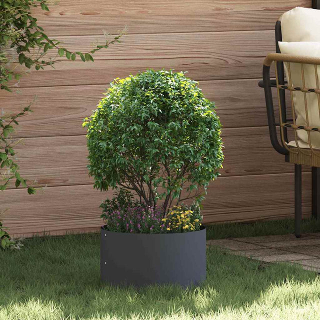 Vidaxl plantenring 5 st antraciet 30 x 30 x 20 cm koudgewalst staal