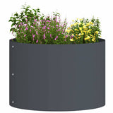 Vidaxl plantenring 5 st antraciet 30 x 30 x 20 cm koudgewalst staal
