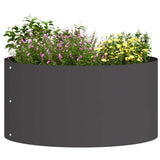 Vidaxl plantenring 5 st zwart 40 x 40 x 20 cm koudgewalst staal