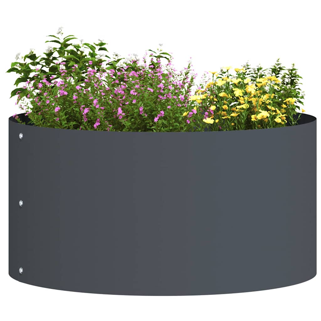 Vidaxl plantenring 5 st antraciet 40 x 40 x 20 cm koudgewalst staal