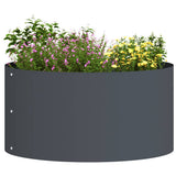 Vidaxl plantenring 5 st antraciet 40 x 40 x 20 cm koudgewalst staal