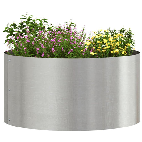 Vidaxl plantenring 5 st zilver 40 x 40 x 20 cm roestvrij staal