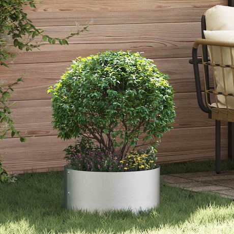 Vidaxl plantenring 5 st zilver 40 x 40 x 20 cm gegalvaniseerd staal