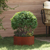Vidaxl plantenring 5 st roestig 40 x 40 x 20 cm weervast staal