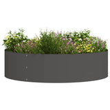 Vidaxl plantenring 5 st zwart 80 x 80 x 20 cm koudgewalst staal