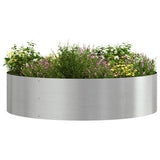 Vidaxl plantenring 5 st zilver 80 x 80 x 20 cm roestvrij staal
