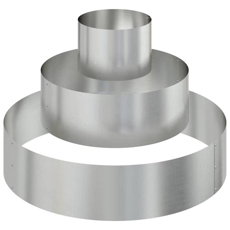 Vidaxl plantenbak zilver 90 x 90 x 20 cm gegalvaniseerd staal
