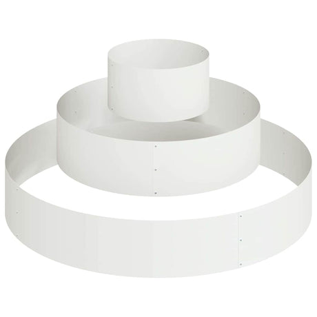 Vidaxl plantenbak wit 120 x 120 x 20 cm koudgewalst staal