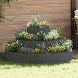 Vidaxl plantenbak antraciet 120 x 120 x 20 cm koudgewalst staal