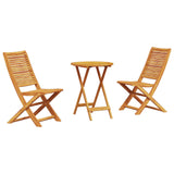 Vidaxl vouw bistro set 3 st bruin massief acaciahout