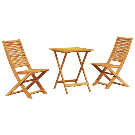 Vidaxl vouw bistro set 3 st bruin massief acaciahout