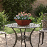Vidaxl plantenbak roestkleurig 35 x 35 x 15 cm weervast staal