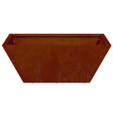 Vidaxl tuin bloempot roestig 40 x 40 x 15 cm cortenstaal