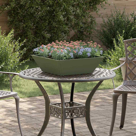 Vidaxl tuin bloempot 5 pcs olijf groen 50 x 50 x 15 cm