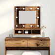 Vidaxl spiegelkast oud hout 60 x 31,5 x 62 cm bewerkt hout