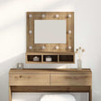 Vidaxl spiegelkast artisan eiken 60 x 31,5 x 62 cm bewerkt hout