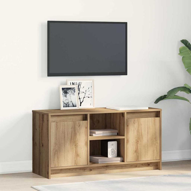 Vidaxl tv eenheden 100 x 34 x 50 cm bruin bewerkt hout