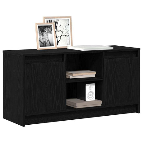 Vidaxl tv eenheden 100 x 34 x 50 cm zwart bewerkt hout