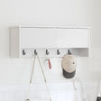 Vidaxl wandgemonteerde kapstok muurmontage wit 80 x 20 x 30 cm