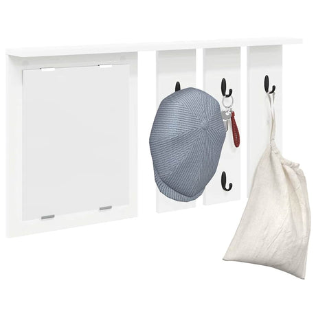 Vidaxl wandgemonteerde kapstok muurmontage wit 85 x 10 x 45 cm