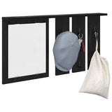 Vidaxl wandgemonteerde kapstok muurmontage zwart eiken 85 x 10 x 45 cm
