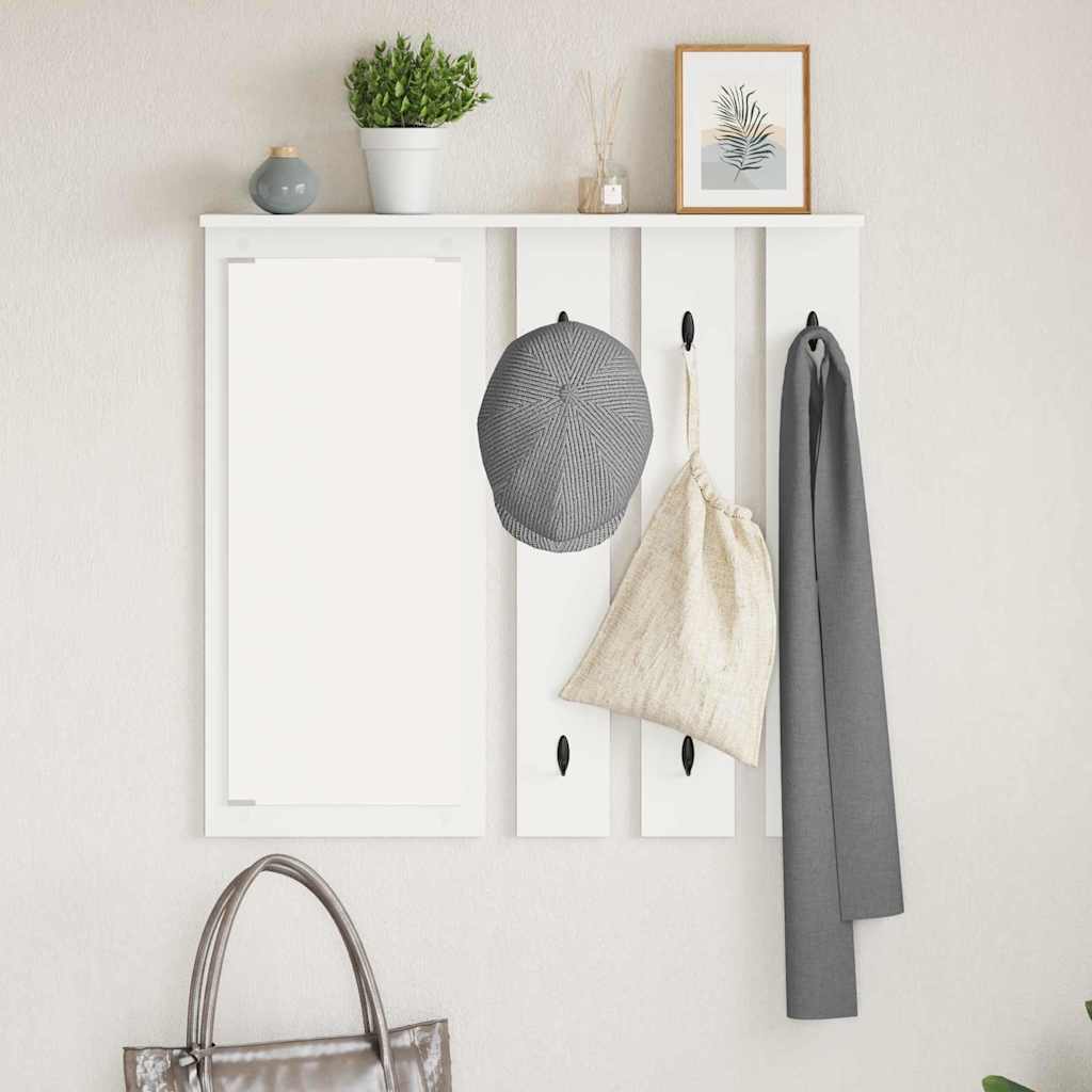 Vidaxl wandgemonteerde kapstok muurmontage wit 84 x 10 x 80 cm