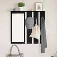 Vidaxl wandgemonteerde kapstok muurmontage zwart eiken 84 x 10 x 80 cm