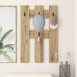 Vidaxl wandgemonteerde kapstok muurmontage artisan eiken bewerkt hout