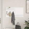 Vidaxl wandgemonteerde kapstok muurmontage wit 90 x 10 x 50 cm