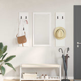 Vidaxl wandgemonteerde kapstok muurmontage wit 96 x 1,5 x 90 cm