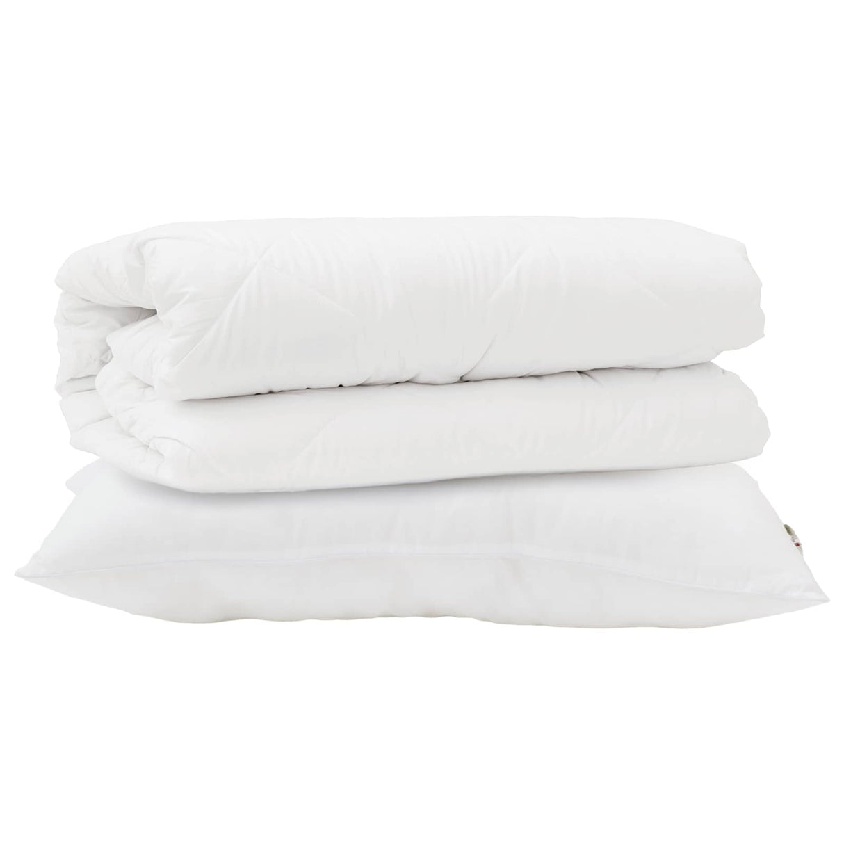 Vidaxl dekbed set met kussen 2 pcs wit microfibre